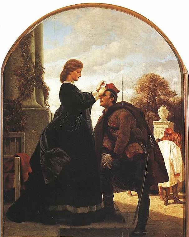 Pozegnanie Powstanca (Farewell To An Insurgent) by Artur Grottger, 1866